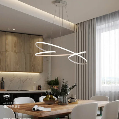 DecorBites™ LED Chandelier Modern Indoor Gold Decor Pendant Light Fixture for Home, Restaurant, Hotel