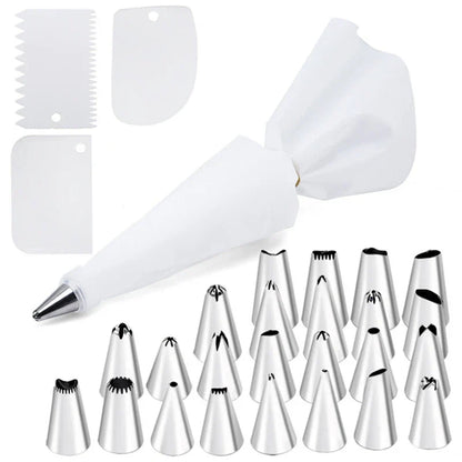 DecorBites™ 29-Piece Cream Puff Nozzles Set Cake Decorating Tools