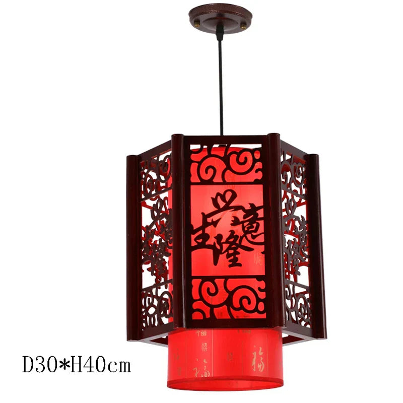 DecorBites™ Antique Wood Pendant Lights for Dining Room, LED Living Room Decor Lighting Fixtures