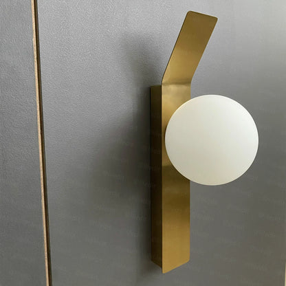 DecorBites™ Glass Ball LED Wall Sconce, Elegant Indoors Lighting for Bedroom & Living Room