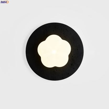 DecorBites™ Black Travertine LED Wall Lights Modern Home Decoration Bedside Lamps