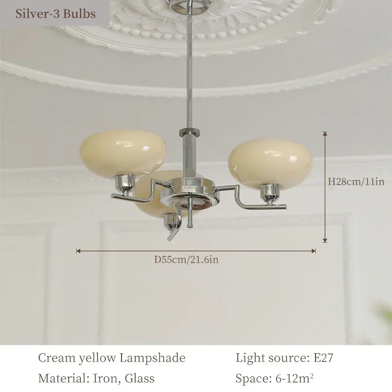 DecorBites™ Bauhaus Glass Pendant Chandelier for Bedroom Living Room Dining Ceiling Lamp