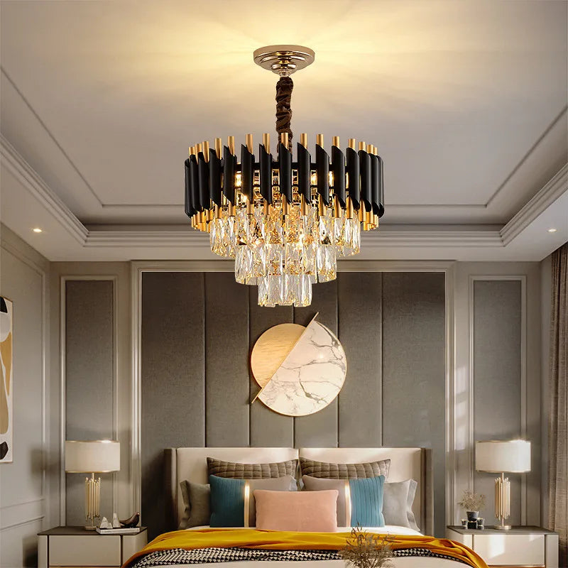 DecorBites™ High-end Luxury Crystal Ceiling Chandelier for Kitchen Dining Living Room