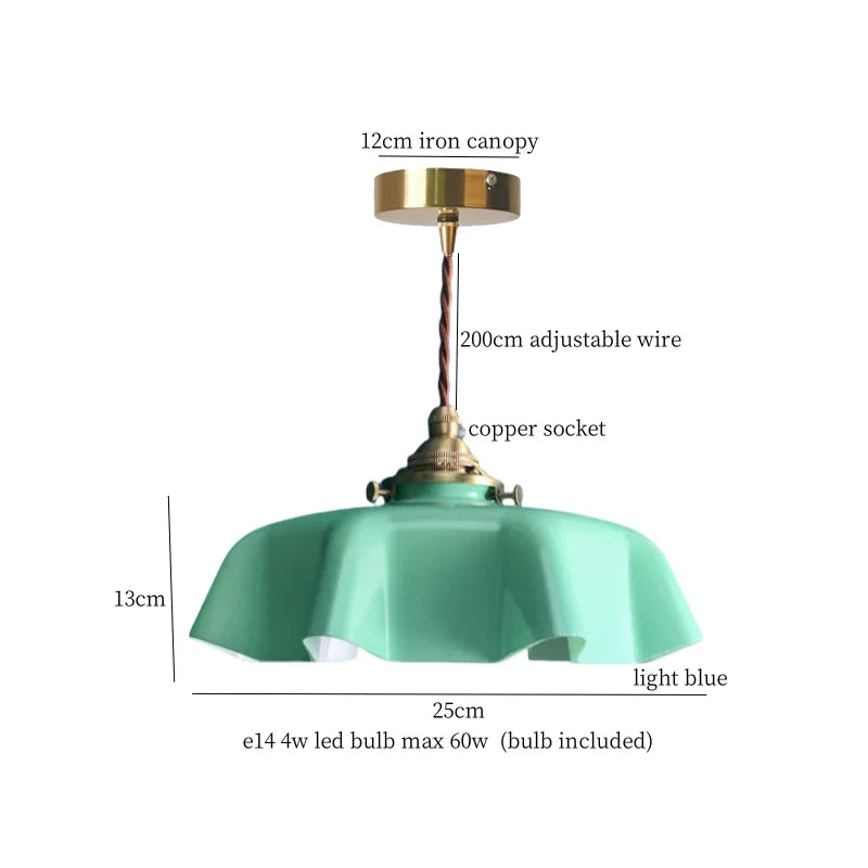 DecorBites™ Glass LED Pendant Lamp: Nordic Minimalism for Bedroom, Living Room, Kitchen & More