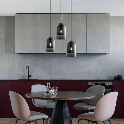 DecorBites™ Glass LED Chandelier for Bedroom Dining Room Bar Office Eco-Friendly Nordic Design