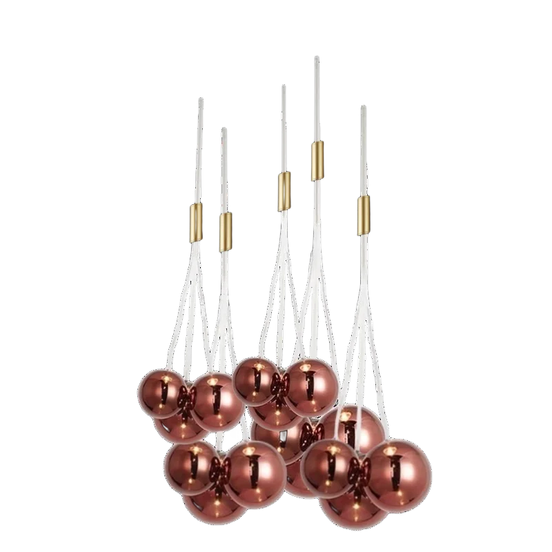 DecorBites™ Glass Ball Chandelier - Nordic Modern Designer LED Pendant Lights for Home Decor