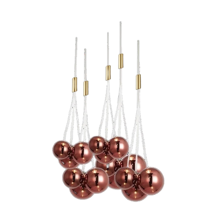 DecorBites™ Glass Ball Chandelier - Nordic Modern Designer LED Pendant Lights for Home Decor