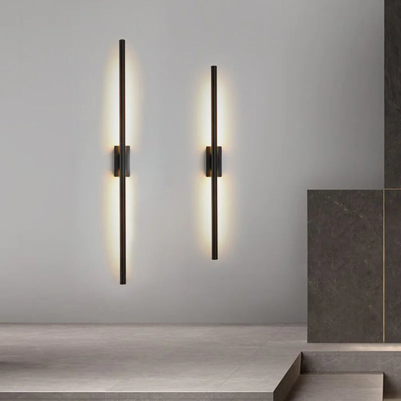 DecorBites™ Black Nordic LED Wall Sconce for Living Room, Bedroom, Stairs, Hallway