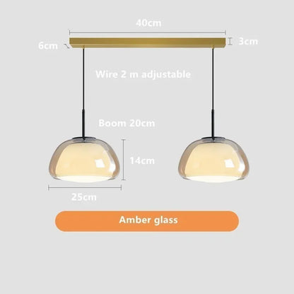 DecorBites™ Glass Jelly Pendant Lamp - Minimalist Luxury Design for Home Living Room