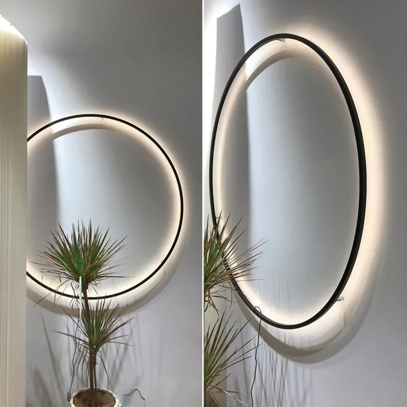 DecorBites™ LED Ring Wall Lamp - Nordic Design Indoor USB Sconce Lighting