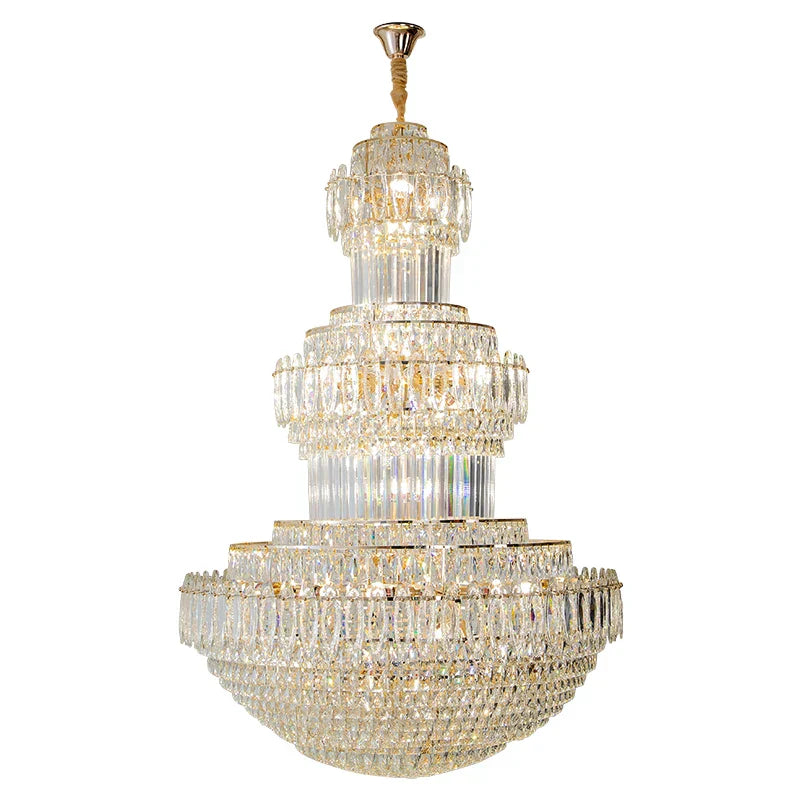 DecorBites™ Crystal Duplex Decorative Luxury Lighting for Hotel Lobbies and Living Rooms