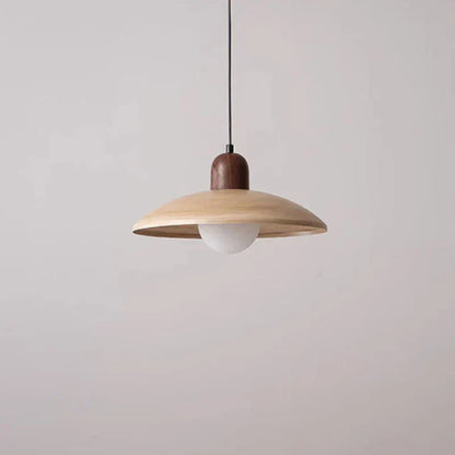 DecorBites™ Japanese Wooden Stone Chandelier Pendant Light, Wabi-Sabi Style Yellow Cavity-Stone Lamp