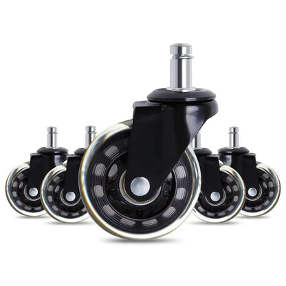 DecorBites™ 3 Inch Rotatable Heavy Duty Soft Safety Office Chair Caster Roller