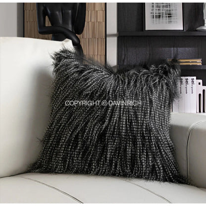 DecorBites™ Chestnut Brown Wabi Sabi Lumbar Pillow Case with Heavy Texture