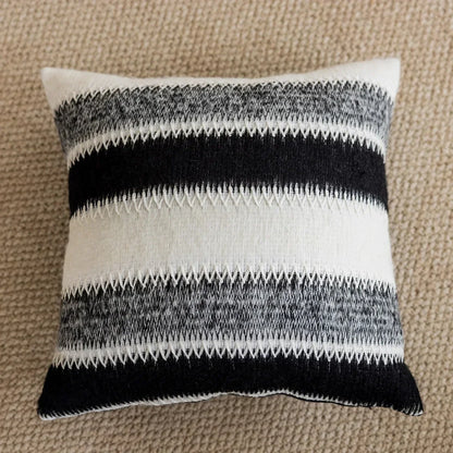 DecorBites™ Knitted Crochet Cushion Cover Black Gray White Nordic Simple Luxury Pillowcase
