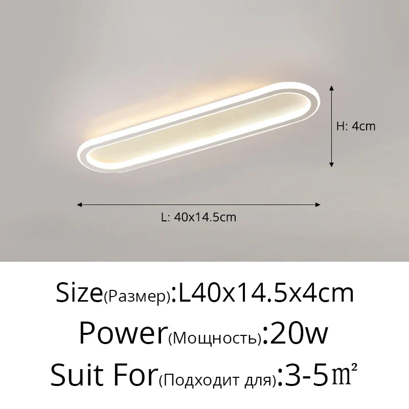 DecorBites™ LED Strip Ceiling Lights for Bedroom Hallway Living Room Decor