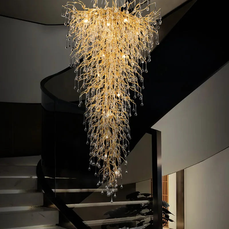 DecorBites™ Crystal Ceiling Chandelier - Luxury Lighting for Modern Spaces