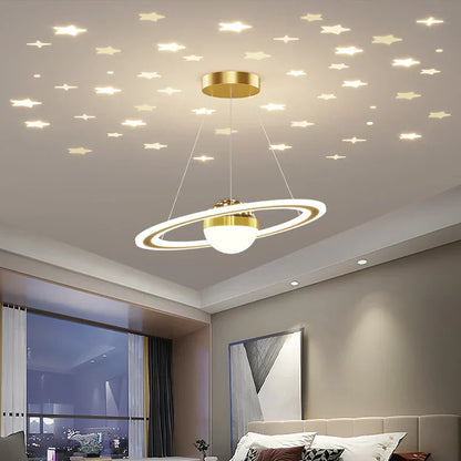 DecorBites™ LED Gypsophila Chandelier for Modern Living Room Decor - Crown Ceiling Pendant Light