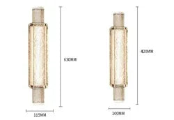 DecorBites™ Elegant Bubble LED Crystal Glass Wall Lamp Luxe Gold Bedroom Light