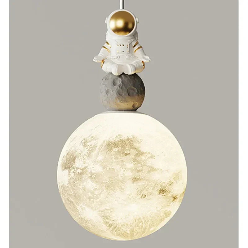 DecorBites™ Astronaut Lunar Pendant Light Modern Minimalist TV Bedroom Decor