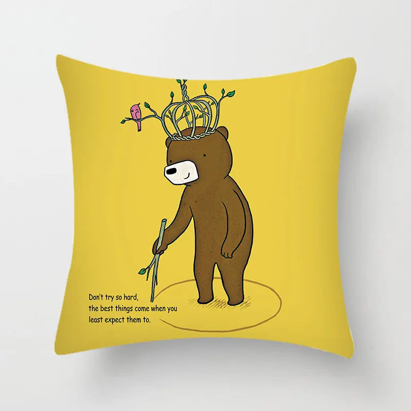 ™ Hello Cat Pillow Cover - Modern Design for Home Decor - Cute & Cozy