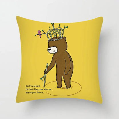 ™ Hello Cat Pillow Cover - Modern Design for Home Decor - Cute & Cozy