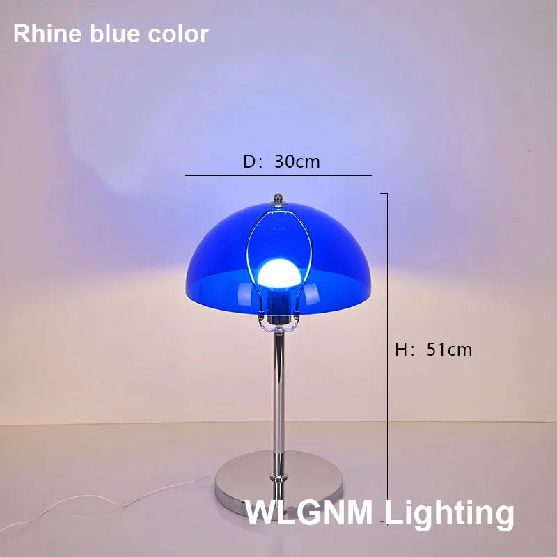 DecorBites™ Bauhaus Mushroom Table Lamp, Modern Acrylic LED Night Light