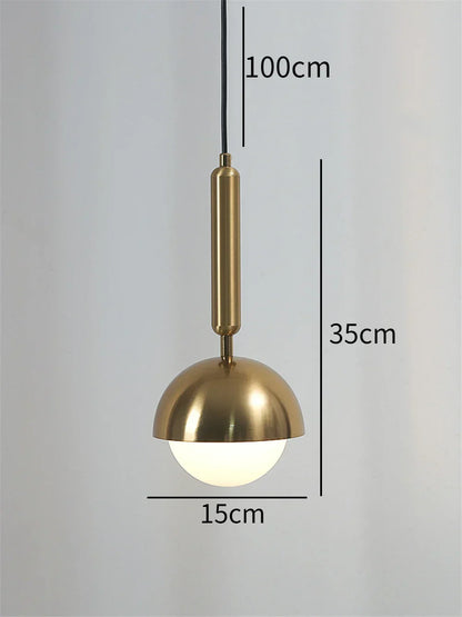 DecorBites™ Glass Ball LED Pendant Chandelier for Home Decor and Modern Lighting