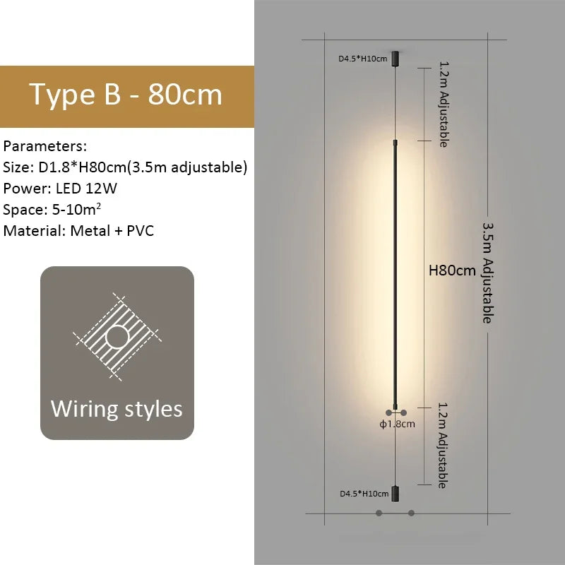 DecorBites™ Black LED Pendant Light for Modern Home Decor & Lighting in Living Room & Bedroom