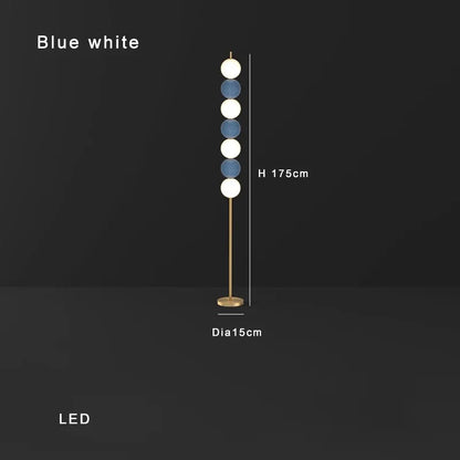 DecorBites™ Brass Floor Lamp for Living Room & Bedside Decor