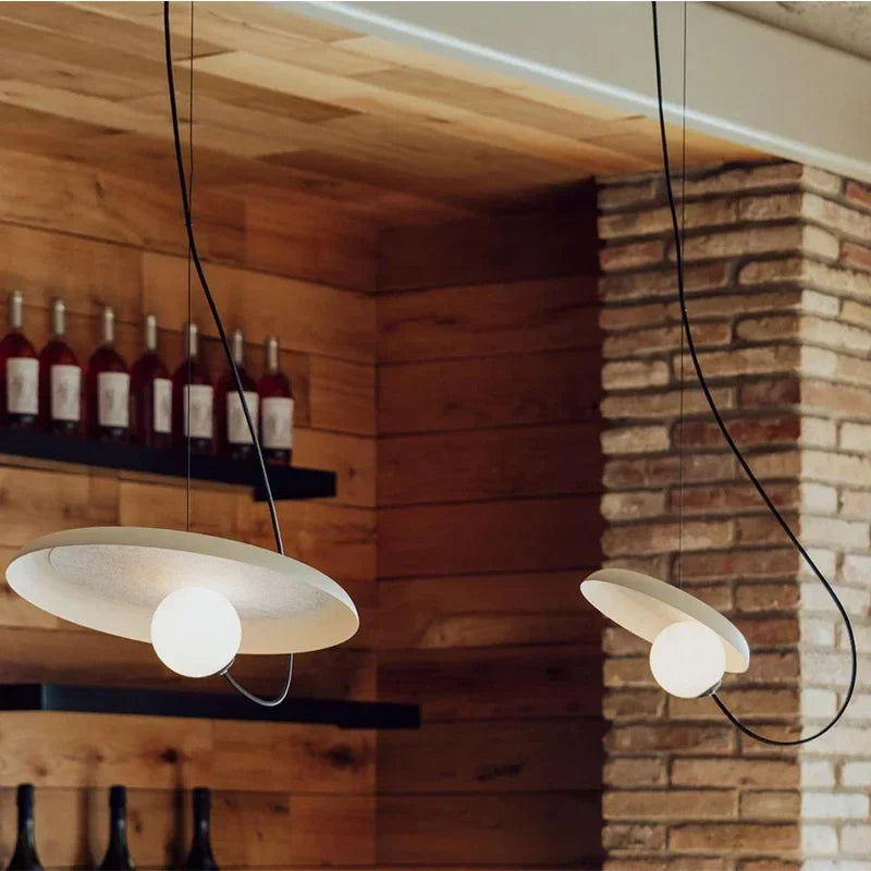 DecorBites™ Grid LED Pendant Light: Modern Nordic Chandelier for Home Decor and Restaurant