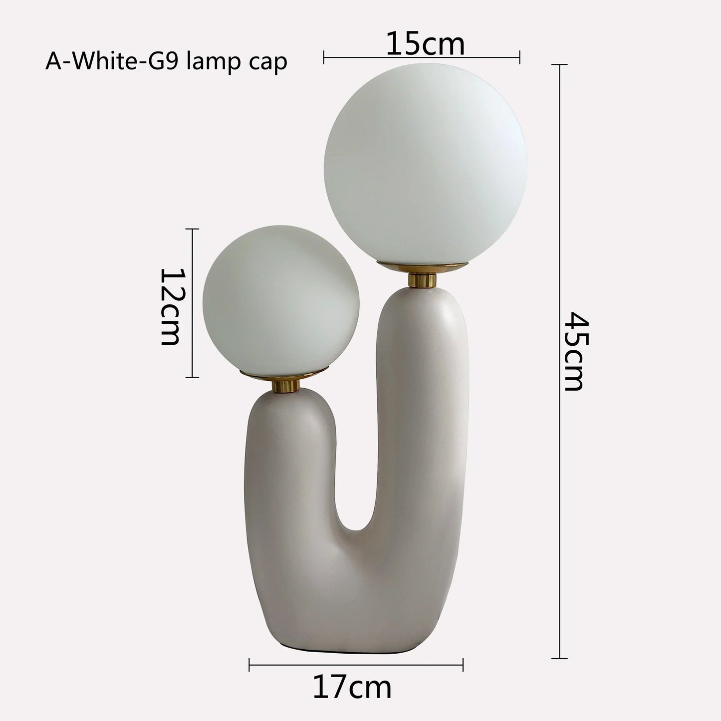 DecorBites™ Glass Ball LED Table Lamp: Green Pink Resin Nordic Style for Home Decor