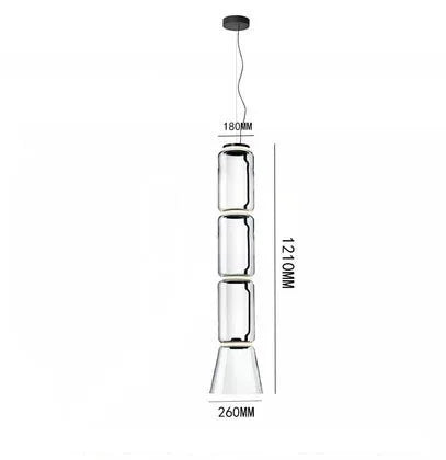 DecorBites™ Heavy Glass Modern Chandelier Pendant Lamps for Living Room, Dining Room, and Store