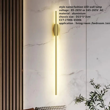 DecorBites™ Linear Tube LED Wall Lamp for Modern Interior Decor