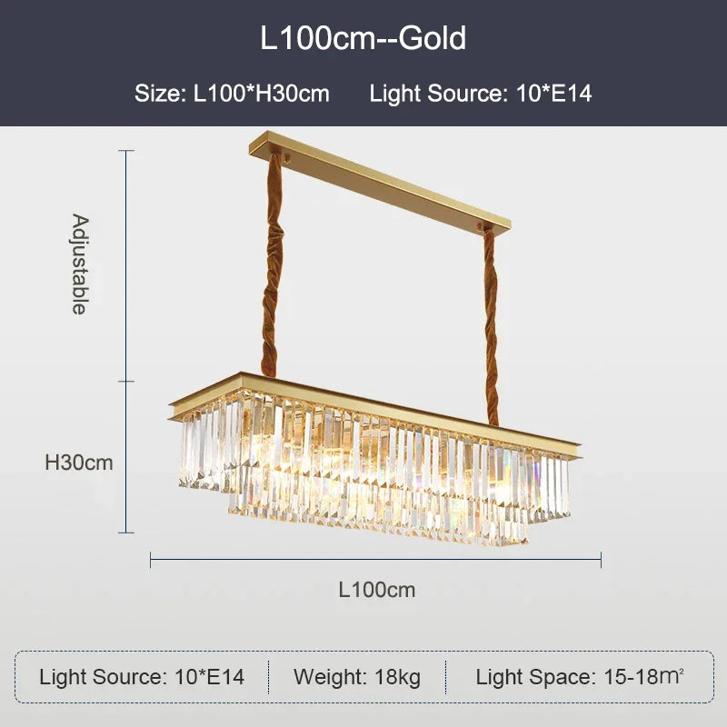 DecorBites™ Black Gold Crystal Ceiling Chandelier: Modern LED Pendant Light for Luxe Living Spaces