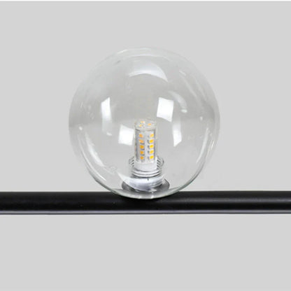 DecorBites™ Double Glass Lampshade Chandelier with LED Suspension – Stylish Ceiling Fixture for Dining Room
