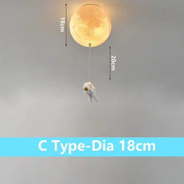 DecorBites™ Astronaut Bubble Chandelier Light - Moonlight Bedroom Ceiling Lamp