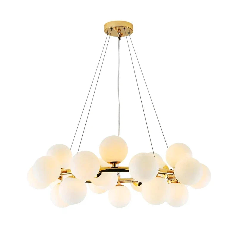 DecorBites™ Glass Ball Chandelier for Living Room - Modern Nordic Kitchen Island Ceiling Light