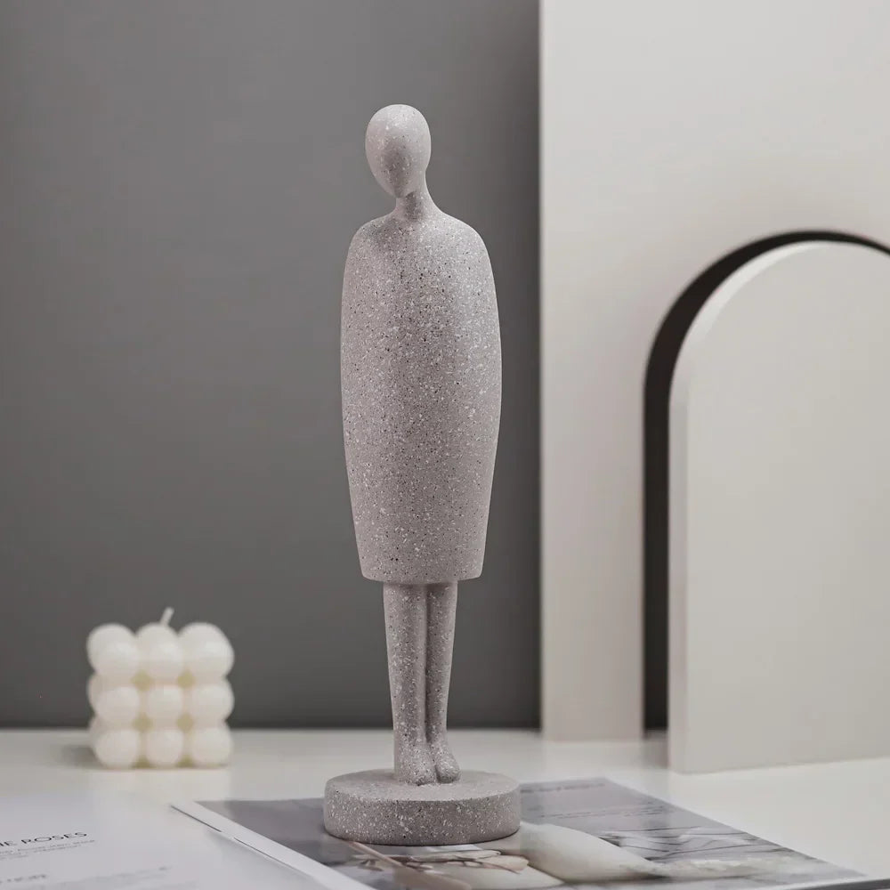 DecorBites™ Abstract People Resin Statue Set for Modern Home Decor