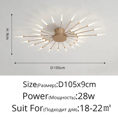 DecorBites™ Acrylic LED Ceiling Lights for Bedroom Hall Living Kids Room Lamps