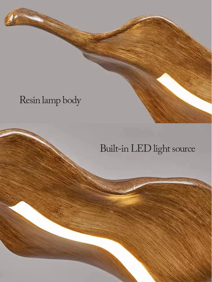 ™ Leaf Pendant Lights: Dimmable RC Hanging Lamp for Indoor Decor Lighting
