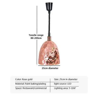 DecorBites™ Electric Heat Lamp Telescopic Food Preservation Pendant Light for Restaurants