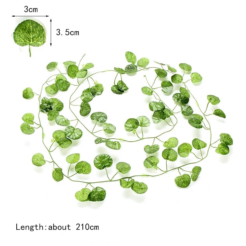 DecorBites™ 12pcs 2.2M Ivy Green Garland String Wall Decoration Artificial Plants