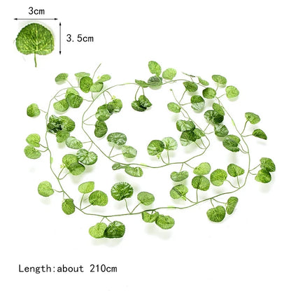 DecorBites™ 12pcs 2.2M Ivy Green Garland String Wall Decoration Artificial Plants
