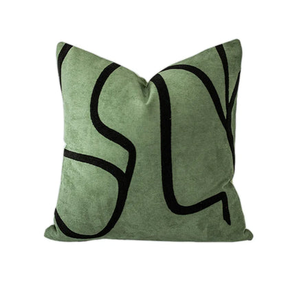DecorBites™ Beige Textured Pillow Cover Abstract Design 45x45, Lumbar Support & Decor Accessory