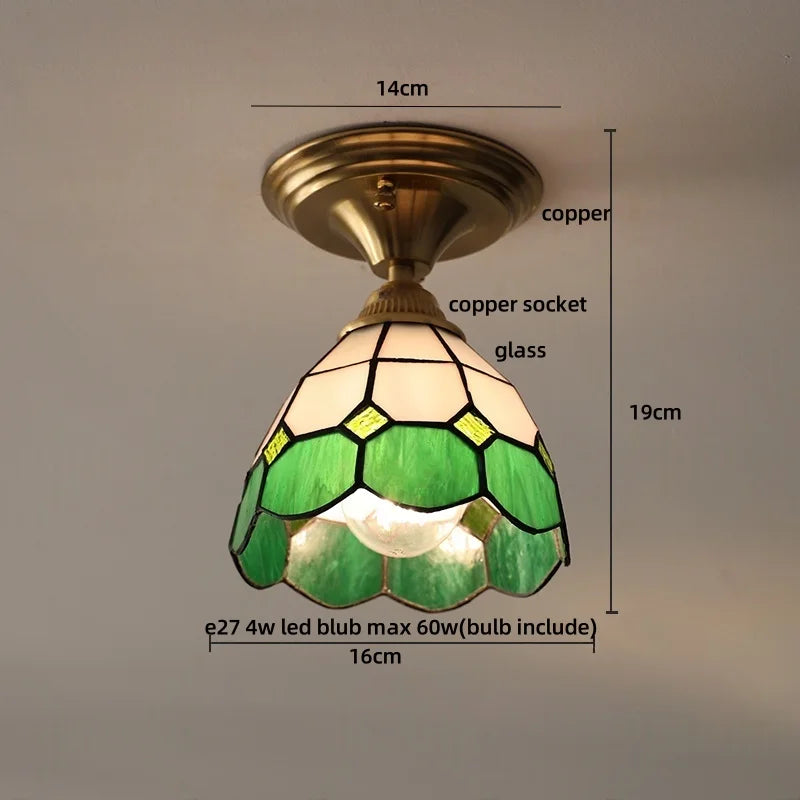 DecorBites™ Glass LED Ceiling Lamp Modern Copper Socket Ceiling Lights