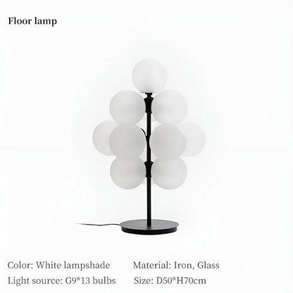 DecorBites™ Grape Chandelier: Modern Glass Ball Pendant Lamp for Living Room and Bedroom