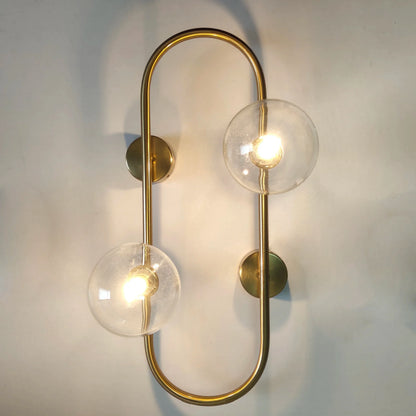 DecorBites™ Brass LED Wall Sconce Lamp for Bedroom, Living Room, Hotel - Modern Decorative Lighting