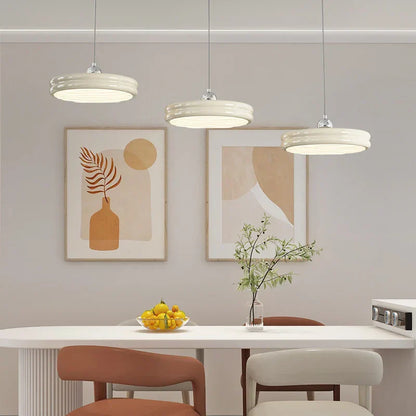 DecorBites™ Circular Dimmable Pendant Light Modern Chandelier for Dining Room, Kitchen Island