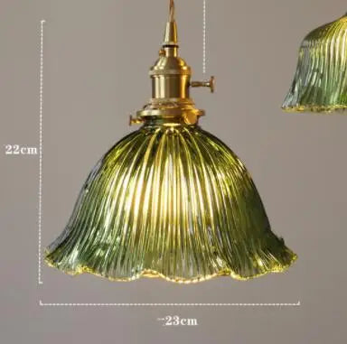 DecorBites™ Blue Glass Pendant Lights - Bedroom Dinning Living Room Fixtures